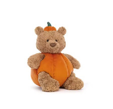 Jellycat Bartholomew Bear Pumpkin Plush Soft Collectible Toy picture