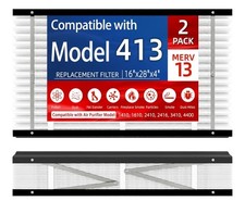 🔥NEW 2 Pack 413 Replacement Filter, Compatible with AprilAire 413 size 16x28x4 picture