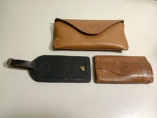 Vintage Ghurka Marley Hodgson Sunglass Key Luggage Tag Case -Heavily Distressed picture