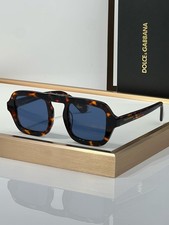DOLCE & GABBANA DG4553 sunglasses Tortoise Square Deep Blue Lens picture