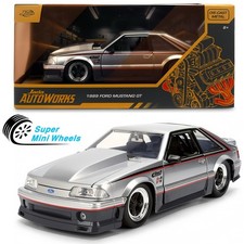 Jada 1:24 1989 Ford Mustang GT Hurst Eibach – Silver – Autoworks #38347 picture