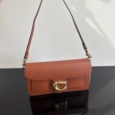 Coach CCX04 Tabby 26 Natural Grain Leather Brass/Pecan Outlet New picture