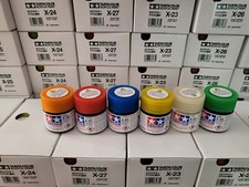 TAMIYA CLEARS Model Paint Set - 6 LARGE BOTTLES 23 ML ACRYLIC NEW + FRESH picture