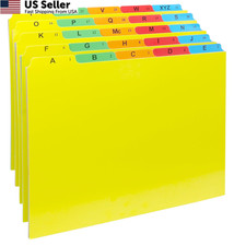 Iconikal A-Z Alphabetical Hanging File Folder Guide Dividers, 25 Tab Sheets picture