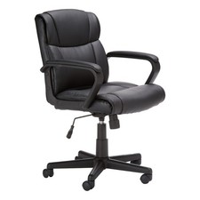 Retailer Basics Office Computer Task Desk Chair Padded Armrests Mid-Back picture