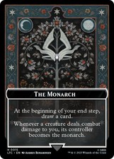 MTG The Monarch // Treasure Double-Sided Token [The Lord of the Rings: Tales of picture