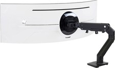 Ergotron 45-647-224 HX Desk Monitor Arm for Displays with HD Pivot Matte Black picture
