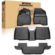 TPE 3D Floor Mats Liners Set Black For 2015 2016 2017 2018 2019 Ford Explorer picture