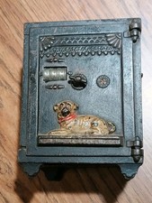 Rare Antique J&E Stevens Original Cast Iron Watchdog Mechanical Bank Cracked  picture
