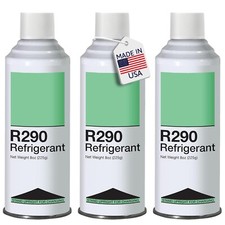 Leak Saver R290 Refrigerant  - Upright Liquid Charging Self-Sealing Can - 3 Pack picture