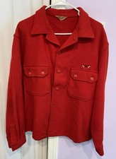 Vtg 1950’s Official BSA Red Wool Jacket Patch On Back See Pics For Size picture