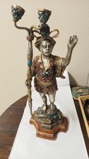 Venetian bronze candelabrum, known as a ¨Blackamoor¨ picture