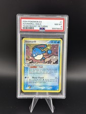 2004 Pokemon Azumarill Holo EX Team Rocket Returns 1/109 PSA 8 picture