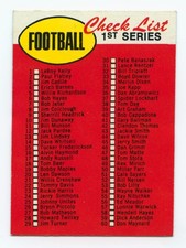 1969 Topps - Check List - 1st Series #80 picture