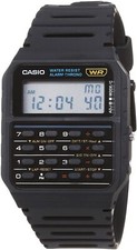 Casio CA53W-1, 8-Digit Calculator Watch, Resin Strap, Alarm, Chronograph, NEW picture