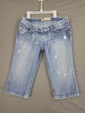 BKE Denim Sabrina Cropped Womens Size 29 Blue Low Rise picture