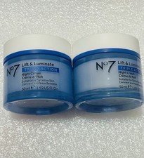 No7 Night Cream Life & Luminate TRIPLE ACTION 50 ml,New No Box. 2 Pcs picture