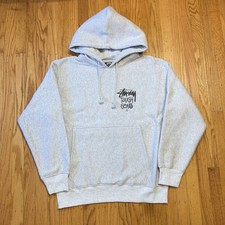 NEW Stussy Tough Gear Hoodie Ash Heather, Size Small-Large picture