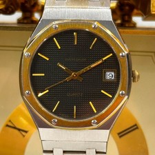 Vintage Rafidain Swiss Quartz Two-Tone Men’s Watch - Octagonal Bezel - Dark Dial picture