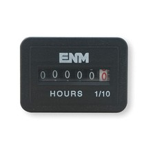 ENM T41D45 DC Hour Meter,6-Digit,Flush Rectangular 2PAR3 picture