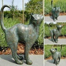 Beautiful Cat Statue Home Garden Decor Ornament Outdoor Yard Resin Sculpture New picture