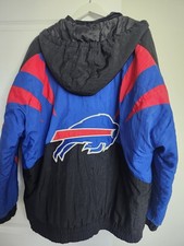 Buffalo Bills NFL Vintage 80s 90s Starter Jacket Puffer Coat Size LARGE picture