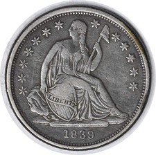 1839-O Liberty Seated Silver Dime F-108 Huge O VF Uncertified #902 picture