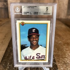 1990 Bowman Tiffany Sammy Sosa #312 Rookie RC White Sox BGS 9 picture