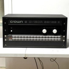 Crown D-150A Series II Power Amplifier + Rack and Tascam Patch Bay picture