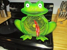 Himalayan Breeze Frog Fan HBM-7009 Decorative Ironwork Tabletop ,2 Speeds,Unique picture