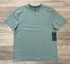 Ten Thousand Interval Mens M Quick Dry Olive Green Short Sleeve Gym T Shirt picture