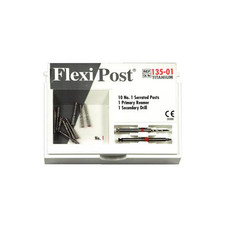 Essential Dental Systems 135-01 Flexi-Post Titanium Posts #1 Parallel Red 10/Pk picture