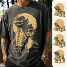 Personalized Best Dad Ever Dadzilla T-Shirt Father Day Gifts for Dad Funny Papa picture