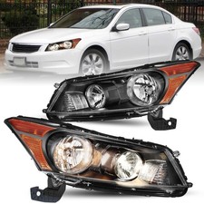 Headlights Pair for 2008-2012 Honda Accord 4Dr Sedan picture