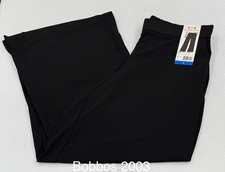 Three Dots Women's Wide-Leg Pull-On Pants, Black, Size L picture