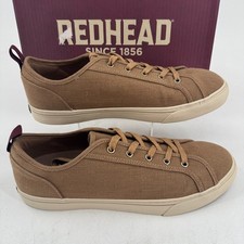 NEW Redhead Grayson Shoes Sneakers MENS Tobacco Brown Lace Up Casual SIZE 12 picture
