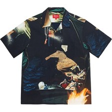 Supreme Firecracker Rayon S/S Shirt SS21 SMALL picture