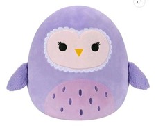 Squishmallows Original 14-Inch Scarlito Purple Barn Owl Plush Toy 2024 picture