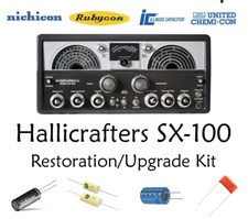 Hallicrafters SX100 radio Restoration kit repair upgrade recap capacitor rebuild picture