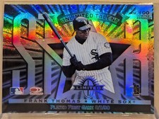 1997 Donruss LIMITED EXPOSURE #100 Frank Thomas Refractor HOF RARE PARALLEL picture