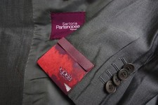 Sartoria Partenopea Gray Silk Blend  2 Pc Suit Jacket Pant 54 EU NEW picture