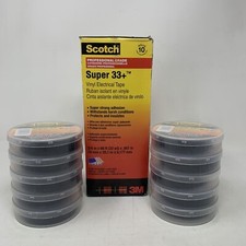 3M Scotch Electrical Tape Super 33+- Black,  3/4