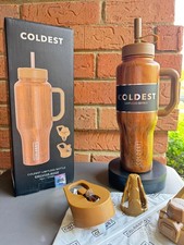 2DAY SALE Rare Coldest 36oz Limitless EXECUTIVE WOOD with 3 Lids  Leak proof,NIB picture