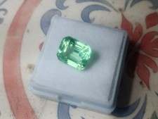 6.20ct heated Natural Mountana Green Beryl Certified Oval Rare 10.4x8.8x9.50mm picture
