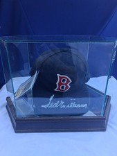 Ted Williams Autographed 1941 Red Sox Hat Cooperstown Collection w Glass Display picture
