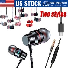 HIFI Bass Stereo Wired Earbuds Headset In-Ear Earphone Headphone MIC 3.5mm USB-C picture