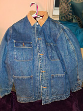Polo Ralph Lauren Men’s Vintage Denim Jacket Wool Lined Corduroy Collar Vintage picture
