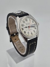 Vintage Wyler Dynaquartz Railroad Approved Swiss Quartz Day Date Watch. Works. picture