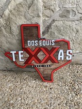 Dos Equis Texas Map Shape Beer XX Metal Sign Bar Display Wall Decor (21