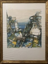 VTG RARE Camille Hilaire “Landscape” Lithograph Framed Artist Proof picture